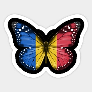 Chadian Flag  Butterfly - Gift for Chadian From Chad Sticker